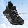 image:imageJMFCHI Boys Girls Kids Sneakers Knitted Mesh Sports Shoes Breathable Lightweight Running Shoes for Kids Fashion Athletic Casual ShoesAll Black8108