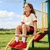 image:imageJMFCHI Boys Girls Kids Sneakers Knitted Mesh Sports Shoes Breathable Lightweight Running Shoes for Kids Fashion Athletic Casual ShoesAll Red8108