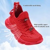 image:imageJMFCHI Boys Girls Kids Sneakers Knitted Mesh Sports Shoes Breathable Lightweight Running Shoes for Kids Fashion Athletic Casual ShoesAll Red8108