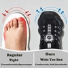 image:imageJMFCHI Kids Wide Toe Box Wide Width Sneakers Boys Girls Breathable Lightweight Non Slip Athletic Walking Shoes for Little Big KidBlackGrey8185q