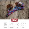 imageChums Original Cotton Safety Eyewear RetaineUnisex Keeper for SunglassesAdjustable Fit ampamp Made in USA StandardEnd SizeBlack  Gray Stripe