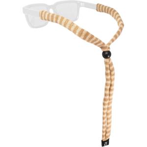imageChums Original Cotton Safety Eyewear RetaineUnisex Keeper for SunglassesAdjustable Fit ampamp Made in USA StandardEnd SizeCamel Stripe