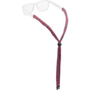 imageChums Original Cotton Safety Eyewear RetaineUnisex Keeper for SunglassesAdjustable Fit ampamp Made in USA StandardEnd SizeRedGray