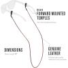 imageChums Braided Leather Eyewear Retainer  Genuine Leather Eyeglass Chain to Secure SunglassesRed