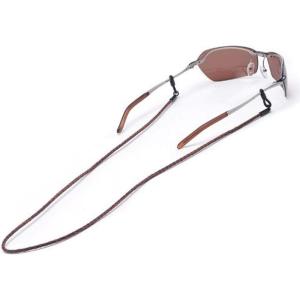 imageChums Braided Leather Eyewear Retainer  Genuine Leather Eyeglass Chain to Secure SunglassesBlack