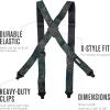 imageChums Adjustable Ski SuspendersBlack