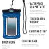 imageChums Floating Phone Case with Lanyard  Touchscreen Compatible Waterproof Phone Case ampamp Pouch Rainbow Tie DyeYellow