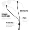 imageChums Slip Fit Rope Glasses Retainer  Unisex Adjustable Eyewear Holder Sunglasses StrapOrange
