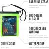 imageChums Splash Bag Tablet  Tablet ampamp Ipad Holder  Large Electronics Storage Dry Bag WLock Closure ampamp Touchscreen CapabilityOrange