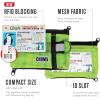 imageChums Surfshorts Flow Wallet  Ultra Thin Slim Card RFID Wallet For Men with Keyring Attachment ampamp Quick Drying Mesh  EV GreenBlack