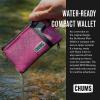 imageChums Surfshorts Flow Wallet  Ultra Thin Slim Card RFID Wallet For Men with Keyring Attachment ampamp Quick Drying Mesh  EV GreenEV Green