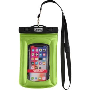 imageChums Floating Phone Case with Lanyard  Touchscreen Compatible Waterproof Phone Case ampamp Pouch Rainbow Tie DyeGreen