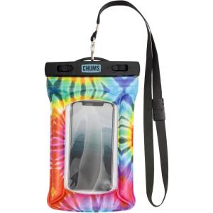 imageChums Floating Phone Case with Lanyard  Touchscreen Compatible Waterproof Phone Case ampamp Pouch Rainbow Tie DyeRainbow Tie Dye