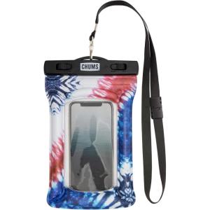 imageChums Floating Phone Case with Lanyard  Touchscreen Compatible Waterproof Phone Case ampamp Pouch Rainbow Tie DyeUSA Tie Dye
