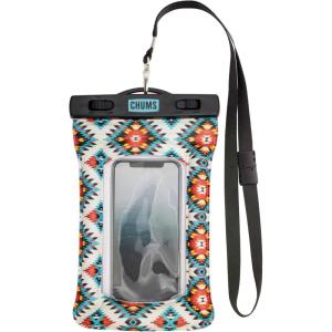 imageChums Floating Phone Case with Lanyard  Touchscreen Compatible Waterproof Phone Case ampamp Pouch Rainbow Tie DyeWestern White