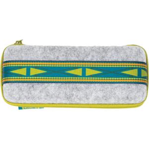 imageChums Upcycled Felt Case for Sunglasses ampamp Eyeglasses  WaterResistant Holder ampamp Scratch Free Lens Protection wZipperGreyGreen