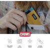 imageChums Surfshorts Wallet  Lightweight Slim Wallet with RFID Blocking Card ampamp Clear ID Window  Zippered Minimalist Wallet wKey Ring  Solid ColorsTealRust