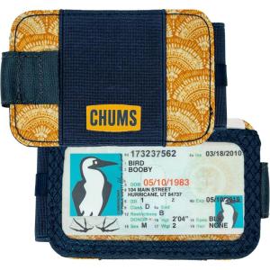 imageChums Bandit unisexadult BiFold Polyester Wallet  Slim Reversible Card ID and Money Holder OrangeTanNavy mageneticRetro Fan Navy