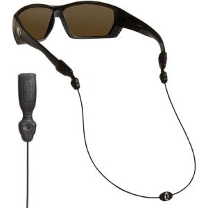 imageChums Orbiter Eyewear Retainer  Lightweight Stainless Steel Cable Glasses StrapBlack