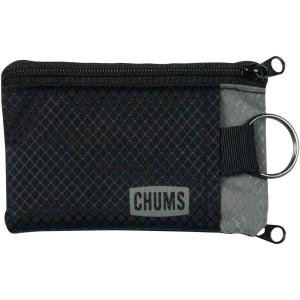 imageChums Surfshorts Wallet  Lightweight Slim Wallet with RFID Blocking Card ampamp Clear ID Window  Zippered Minimalist Wallet wKey Ring  Solid ColorsBlackGray