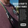 imageChums 3mm Ripcord Rope Sunglasses Retainer ampamp Glasses Strap for Men ampamp WomenGreenDark GreenYellow