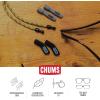 imageChums 3mm Ripcord Rope Sunglasses Retainer ampamp Glasses Strap for Men ampamp WomenGreenDark GreenYellow