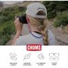 imageChums Switchback Eyewear Retainer  Lightweight Silicone Sunglasses StrapTealBurgandyTan