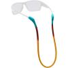 imageChums Switchback Eyewear Retainer  Lightweight Silicone Sunglasses StrapTealBurgandyTan
