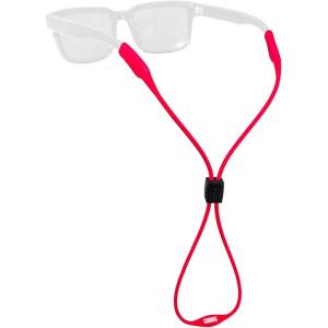 imageChums Slim Retainer  Adjustable Eyewear Keeper  Thin Silicone Safety Eyewear Retainer for Women ampamp MenRed Coral