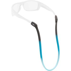 imageChums Switchback Eyewear Retainer  Lightweight Silicone Sunglasses StrapBlackAqua Marine
