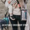 imageChums Indio Sling Bag  Compact Nylon Crossbody Bag for Everyday  Travel Essentials Purse wRemovable ampamp Adjustable StrapsBlackTealtan