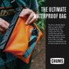 imageChums Shuttle Splash Sack  Packable ampamp Portable Waterproof Dry Bag for the Outdoors ampamp On the Water  Fish Camo BlueOrange