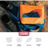 imageChums Shuttle Splash Sack  Packable ampamp Portable Waterproof Dry Bag for the Outdoors ampamp On the Water  Fish Camo BlueRainbow Tie Dye