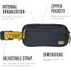 imageChums Trail Jam Waist Pack  Tactical Belt Bag and Convertible Crossbody Bag with Zipper Pockets For Running Hiking and Travel  BlackBlack
