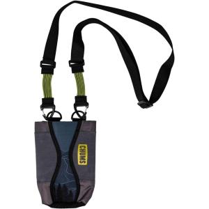 imageChums Fjord Bottle Elastic Sling Bag  Adjustable Nylon and Polyester Tactical Tote for Water Bottles and Flasks CheckersPines