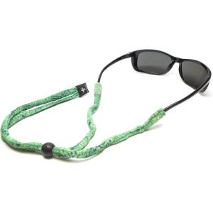 imageChums Original Patterns Eyewear Retainer  Printed Unisex Sunglasses Keeper StrapAquaflage Green Dorado