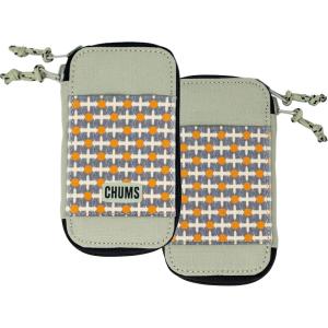 imageChums Reversi Polyester Wallet  Reversible Zippered Pouch for Men and Women Tree WavesGeo Dots