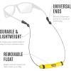 imageChums Orbiter Float Eyewear Retainer  Lightweight Stainless Steel Cable Glasses StrapEv Orange