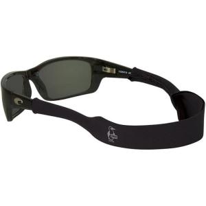 imageChums Neoprene Classic Large Frame Eyewear Retainer  Durable Floating Sunglasses Sport StrapBlack