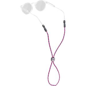 imageChums 3 MM Universal Fit Eyewear Retainer  Patented Tips Fit Most Eyewear  Adjustable Rope Glasses Keeper ampamp Made in USAPurplePinkRed