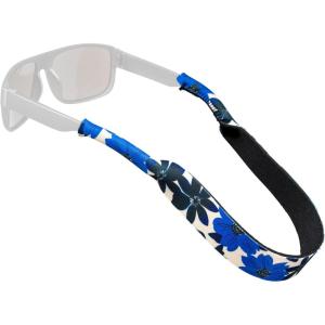 imageChums Neoprene Classic Eyewear Retainer  Durable Floating Sunglasses Sport StrapBlue Floral