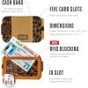 imageChums Bandit BiFold Wallet  Slim RFID Wallet for Men ampamp Women Reversible Card ID ampamp Money Holder BirdsSurf