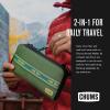 imageChums Nomad Wallet  Purse ampamp Cell Phone Wallet with Card Storage Extra Pocket Space ampamp Removable Strap  BrickBlack