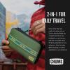 imageChums Nomad Wallet  Purse ampamp Cell Phone Wallet with Card Storage Extra Pocket Space ampamp Removable Strap  BrickTeal