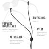 imageChums Slip Fit Rope Glasses Retainer  Unisex Adjustable Eyewear Holder Sunglasses StrapSkyBrownBlue