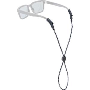 imageChums 3mm Ripcord Rope Sunglasses Retainer ampamp Glasses Strap for Men ampamp WomenBlackSilver