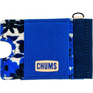 imageChums Bandit LoPro Minimalist Wallet  Compact RFID Wallet with Keyring ampamp Elastic Strap for Cash ClayBlue Floral