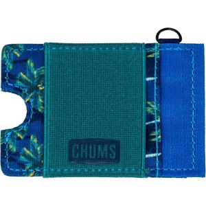 imageChums Bandit LoPro Minimalist Wallet  Compact RFID Wallet with Keyring ampamp Elastic Strap for Cash ClayPalm Tree