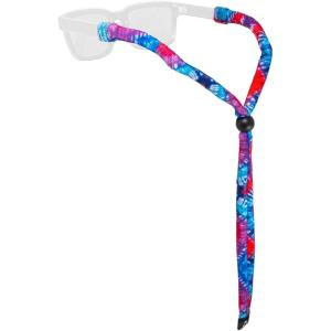 imageChums Original Patterns Eyewear Retainer  Printed Unisex Sunglasses Keeper StrapRedBlue Swirl