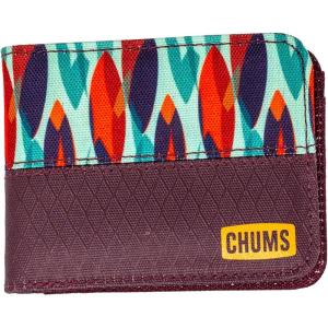 imageChums Rover Bifold Wallet  Mens Wallet Slim ampamp Front Pocket RFID Blocking Wallet with Canvas Ripstop Fabric  Palm TreeSurf